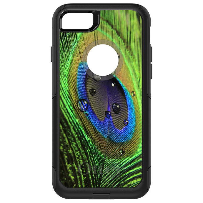 DistinctInk OtterBox Commuter Series Case for Apple iPhone or Samsung Galaxy - Peacock Feather Close Up