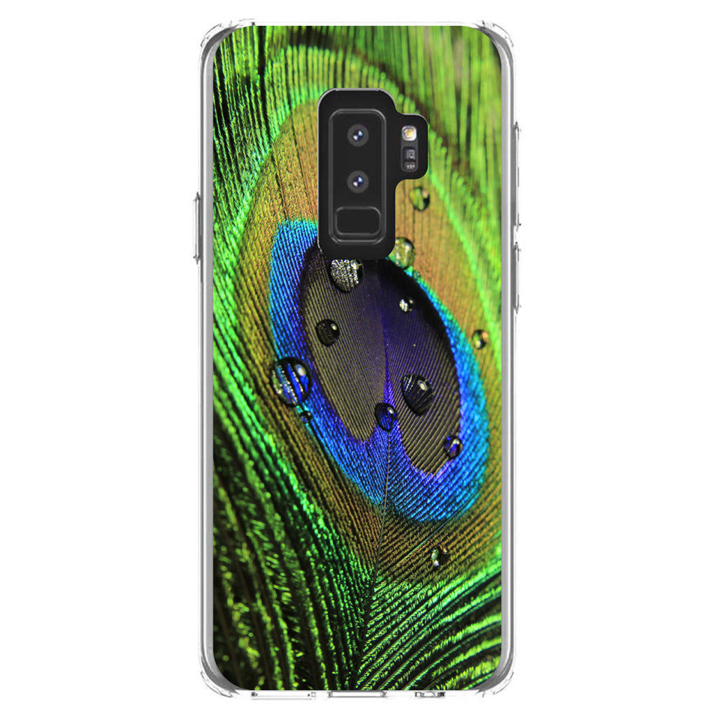 Peacock Feather Close Up Clear Shockproof iPhone Case, view 20