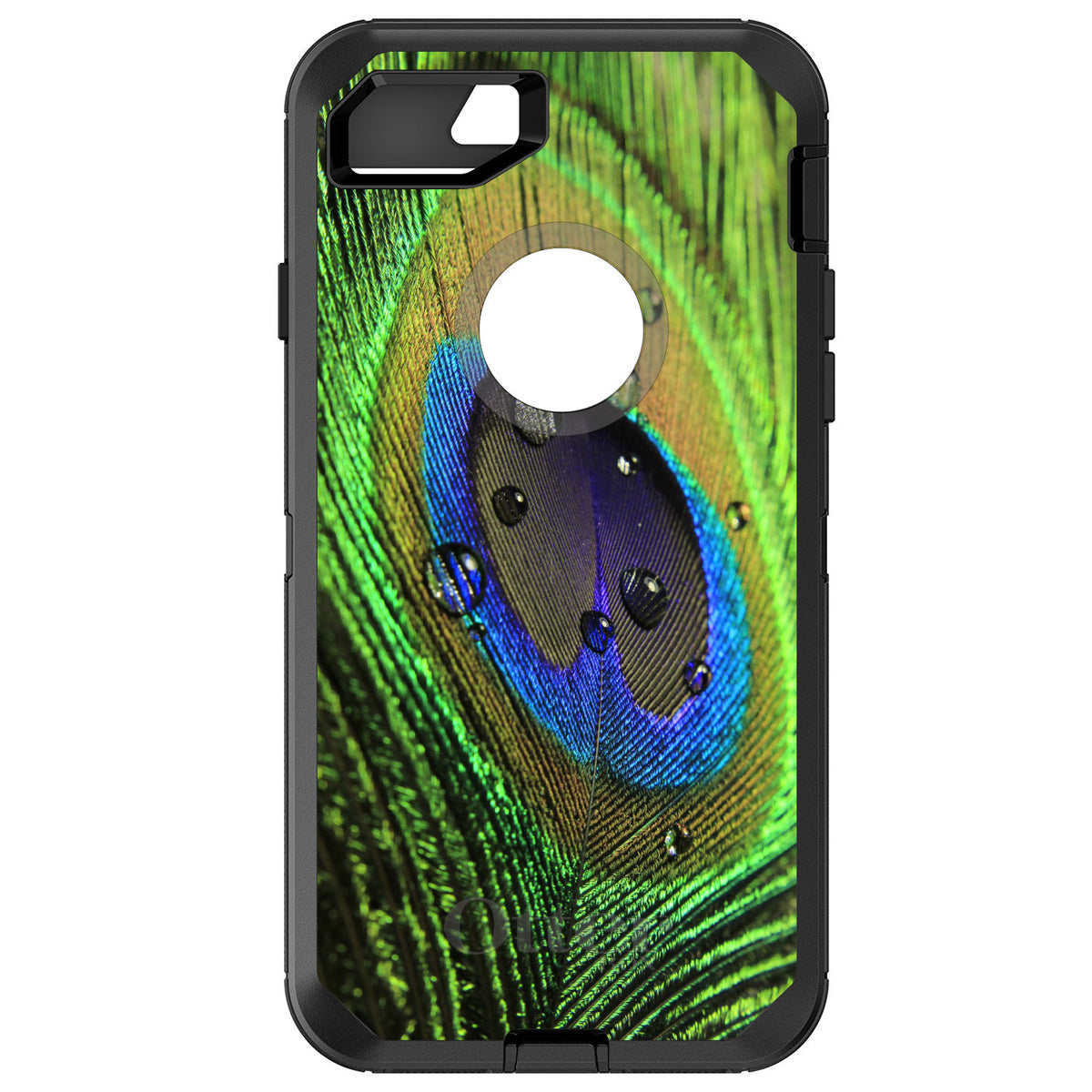 Peacock Feather Close Up OtterBox Defender Case for iPhone & Galaxy
