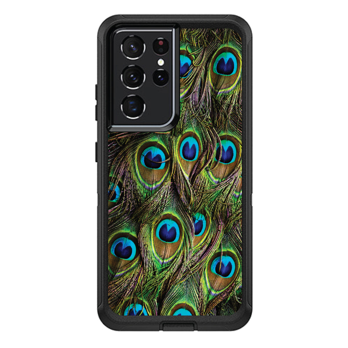 Peacock Feathers OtterBox Defender Case for iPhone & Galaxy, view 7