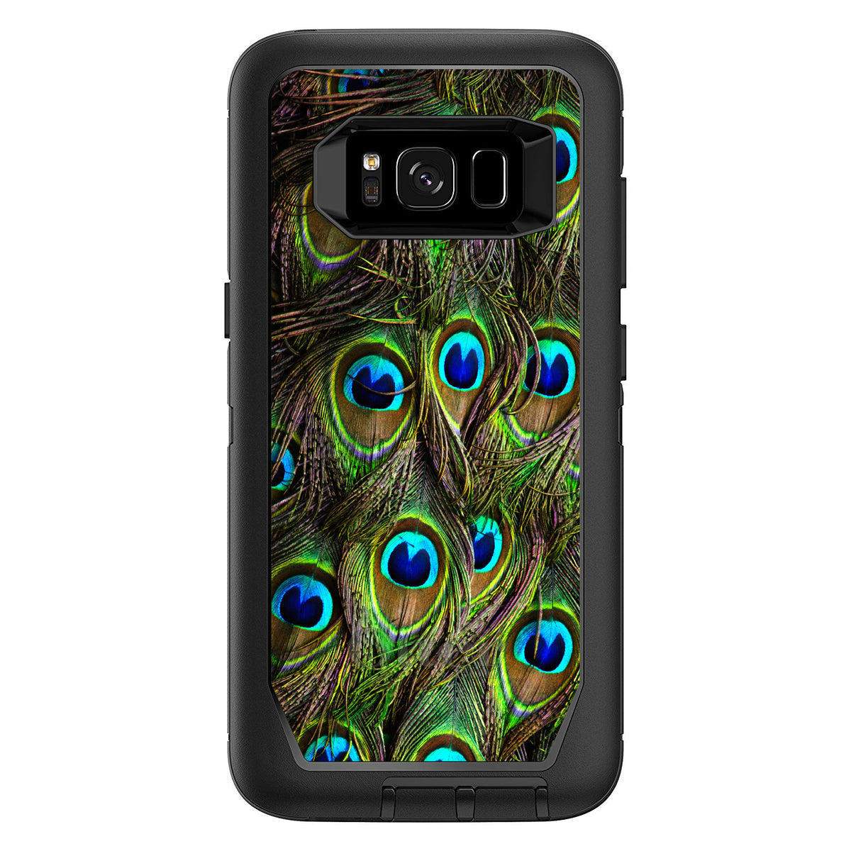 Peacock Feathers OtterBox Defender Case for iPhone & Galaxy, view 12