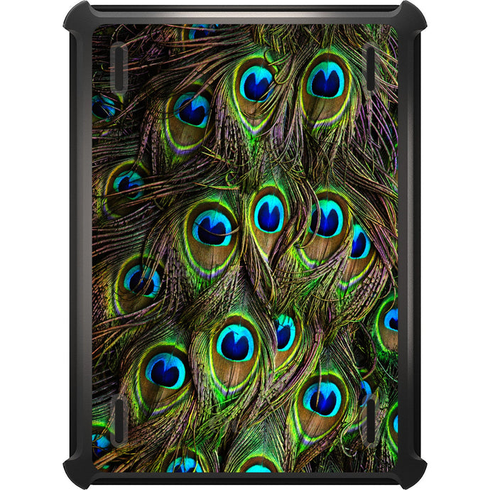 DistinctInk™ OtterBox Defender Series Case for Apple iPad / iPad Pro / iPad Air / iPad Mini - Peacock Feathers