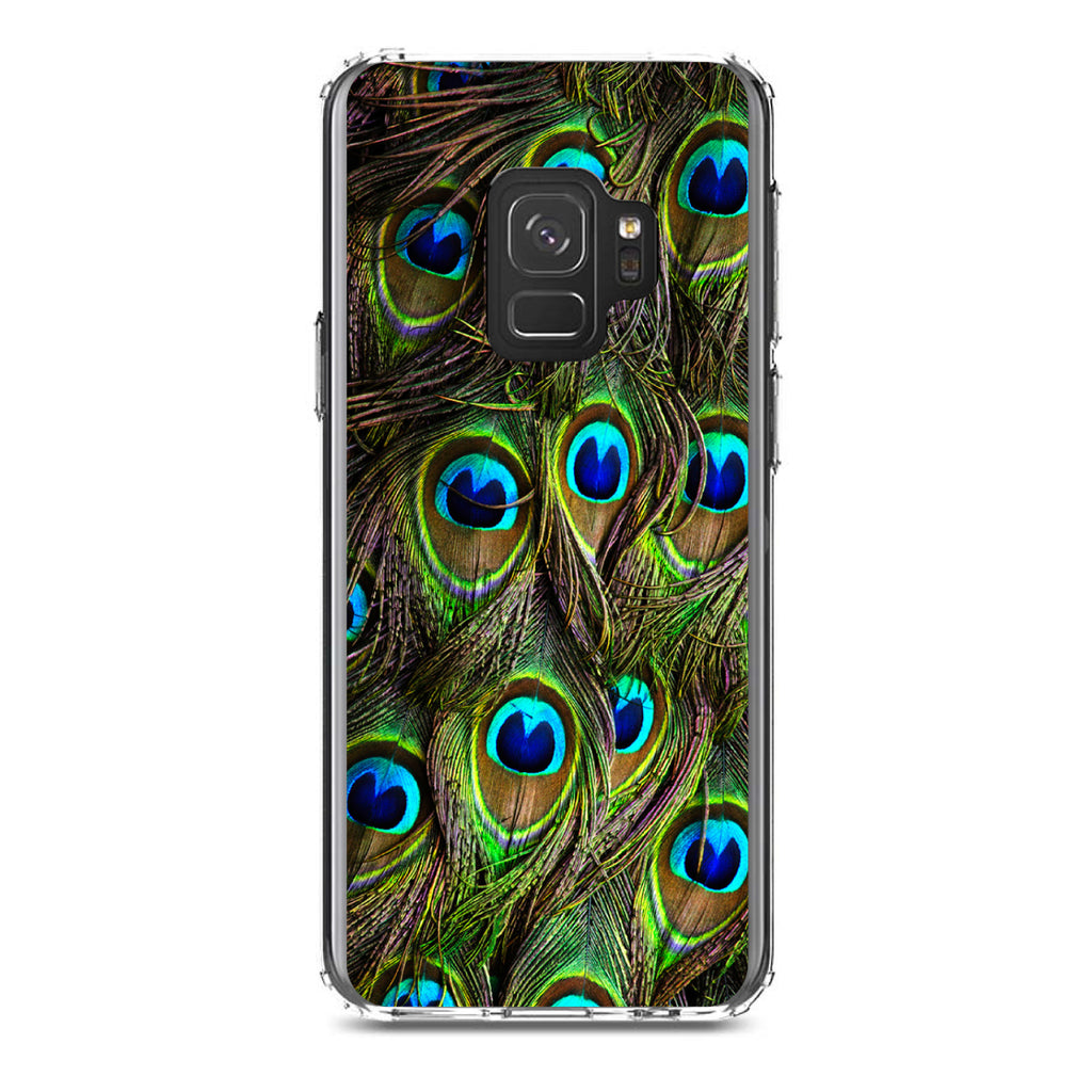 Peacock Feathers Clear Shockproof iPhone Case, view 19