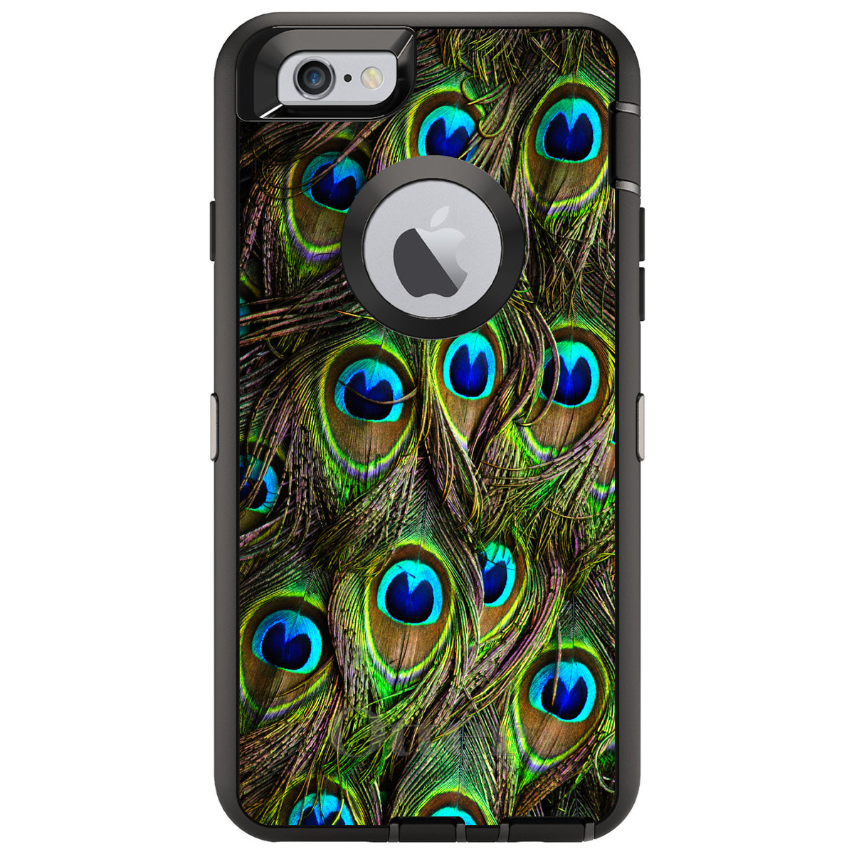 Peacock Feathers OtterBox Defender Case for iPhone & Galaxy, view 4