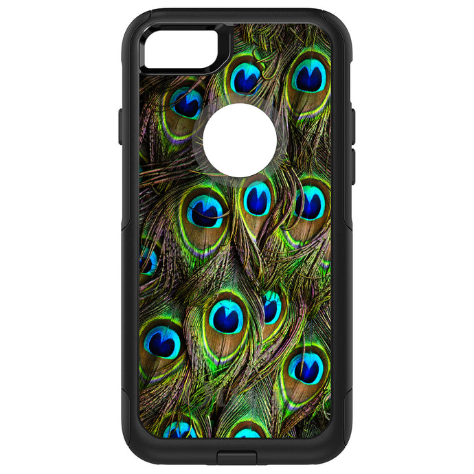 DistinctInk OtterBox Commuter Series Case for Apple iPhone or Samsung Galaxy - Peacock Feathers
