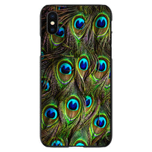 DistinctInk® Hard Plastic Snap-On Case for Apple iPhone or Samsung Galaxy - Peacock Feathers