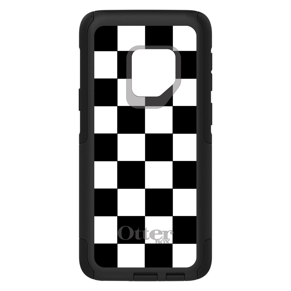 Black White Checkered Flag Geometric OtterBox Commuter Case for iPhone & Galaxy, view 9