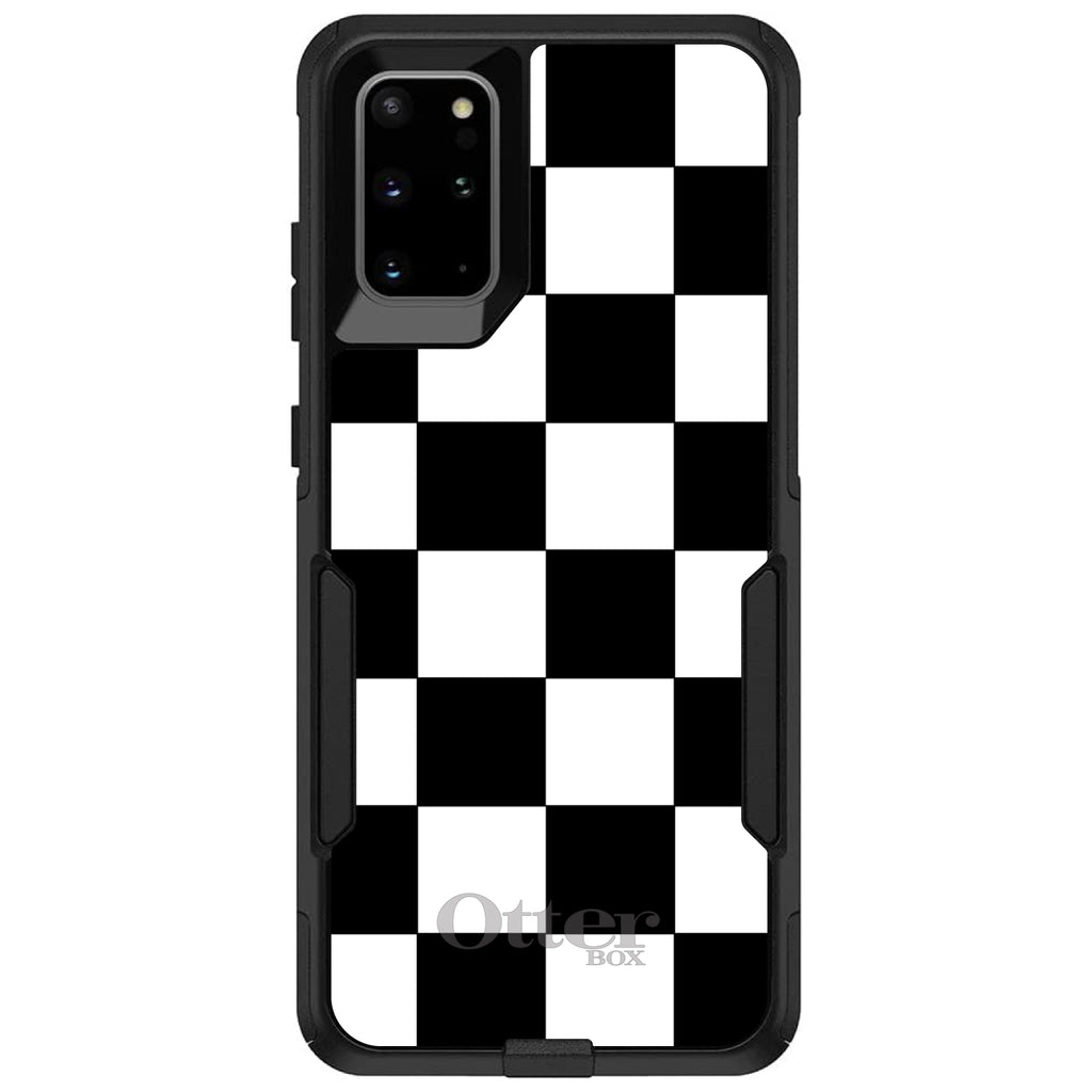 Black White Checkered Flag Geometric OtterBox Commuter Case for iPhone & Galaxy, view 6