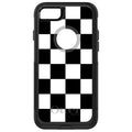 Black White Checkered Flag Geometric OtterBox Commuter Case for iPhone & Galaxy