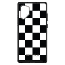 DistinctInk™ OtterBox Symmetry Series Case for Apple iPhone / Samsung Galaxy / Google Pixel - Black White Checkered Flag Geometric