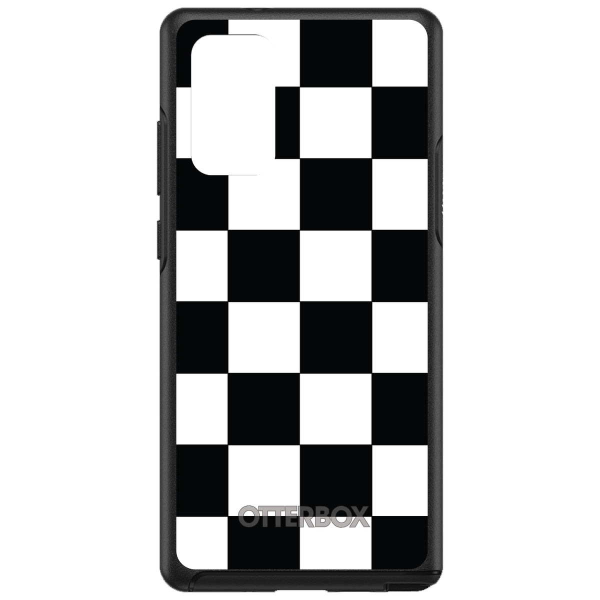 Black White Checkered Flag Geometric OtterBox Symmetry Case for iPhone & Galaxy, view 10
