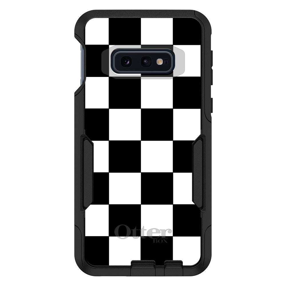 Black White Checkered Flag Geometric OtterBox Commuter Case for iPhone & Galaxy, view 8