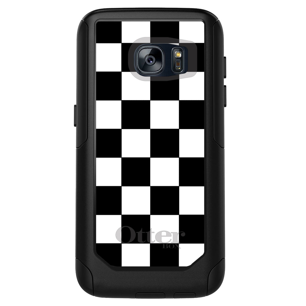 Black White Checkered Flag Geometric OtterBox Commuter Case for iPhone & Galaxy, view 11