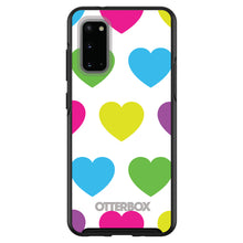 DistinctInk™ OtterBox Symmetry Series Case for Apple iPhone / Samsung Galaxy / Google Pixel - White Multi Color Hearts