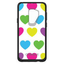 DistinctInk™ OtterBox Symmetry Series Case for Apple iPhone / Samsung Galaxy / Google Pixel - White Multi Color Hearts