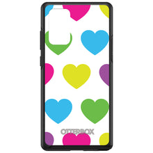 DistinctInk™ OtterBox Symmetry Series Case for Apple iPhone / Samsung Galaxy / Google Pixel - White Multi Color Hearts