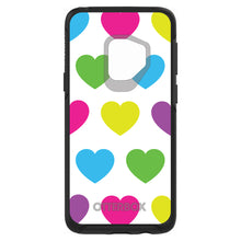 DistinctInk™ OtterBox Symmetry Series Case for Apple iPhone / Samsung Galaxy / Google Pixel - White Multi Color Hearts