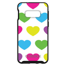 DistinctInk™ OtterBox Symmetry Series Case for Apple iPhone / Samsung Galaxy / Google Pixel - White Multi Color Hearts