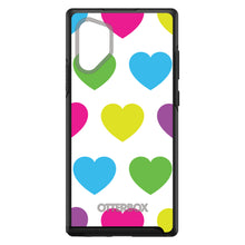 DistinctInk™ OtterBox Symmetry Series Case for Apple iPhone / Samsung Galaxy / Google Pixel - White Multi Color Hearts