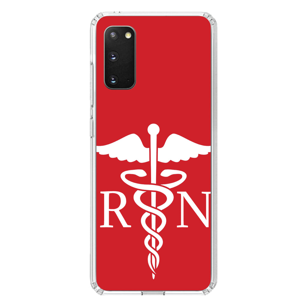 RN Registered Nurse Symbol Clear Shockproof iPhone Case, view 13