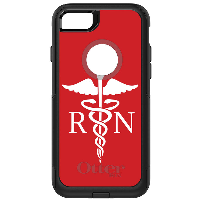 DistinctInk OtterBox Commuter Series Case for Apple iPhone or Samsung Galaxy - RN Registered Nurse Symbol