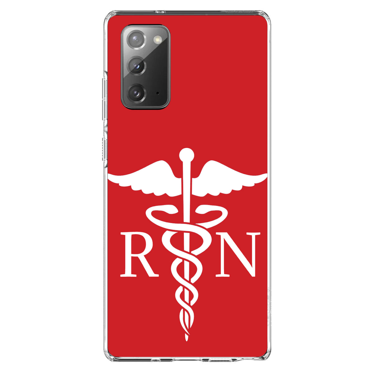 RN Registered Nurse Symbol Clear Shockproof iPhone Case, view 8