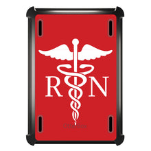 DistinctInk™ OtterBox Defender Series Case for Apple iPad / iPad Pro / iPad Air / iPad Mini - RN Registered Nurse Symbol