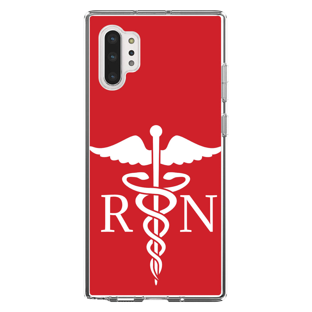 RN Registered Nurse Symbol Clear Shockproof iPhone Case, view 10