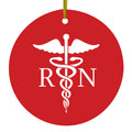 RN Registered Nurse Symbol Ceramic Ornament
