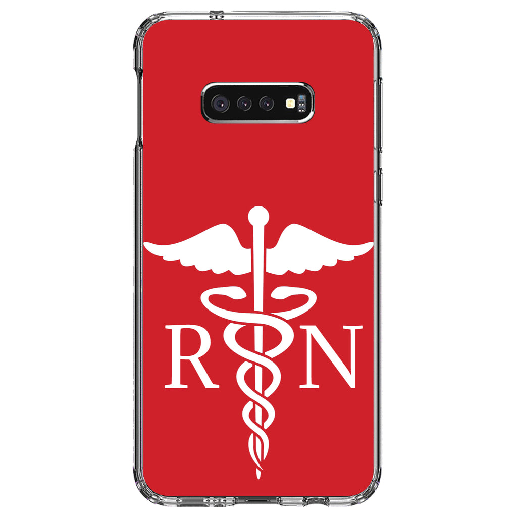 RN Registered Nurse Symbol Clear Shockproof iPhone Case, view 18