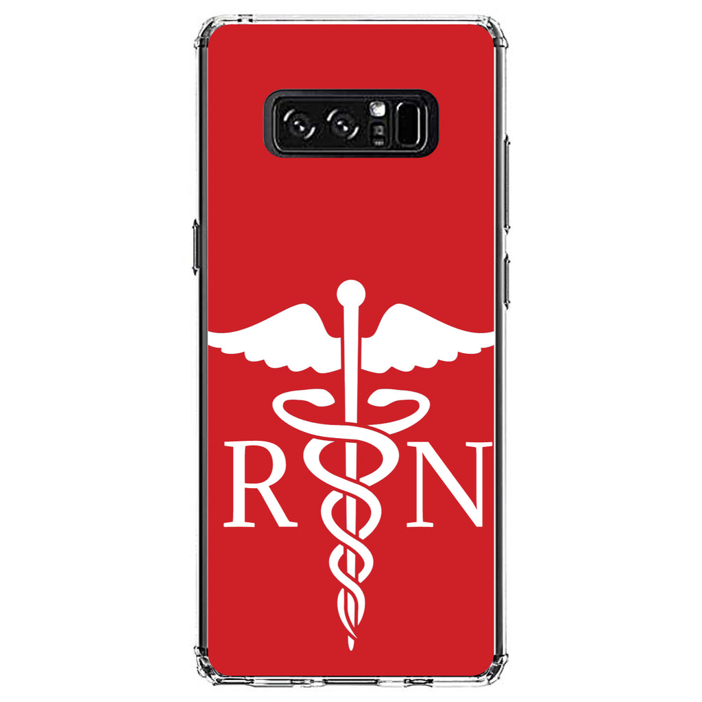 RN Registered Nurse Symbol Clear Shockproof iPhone Case, view 12