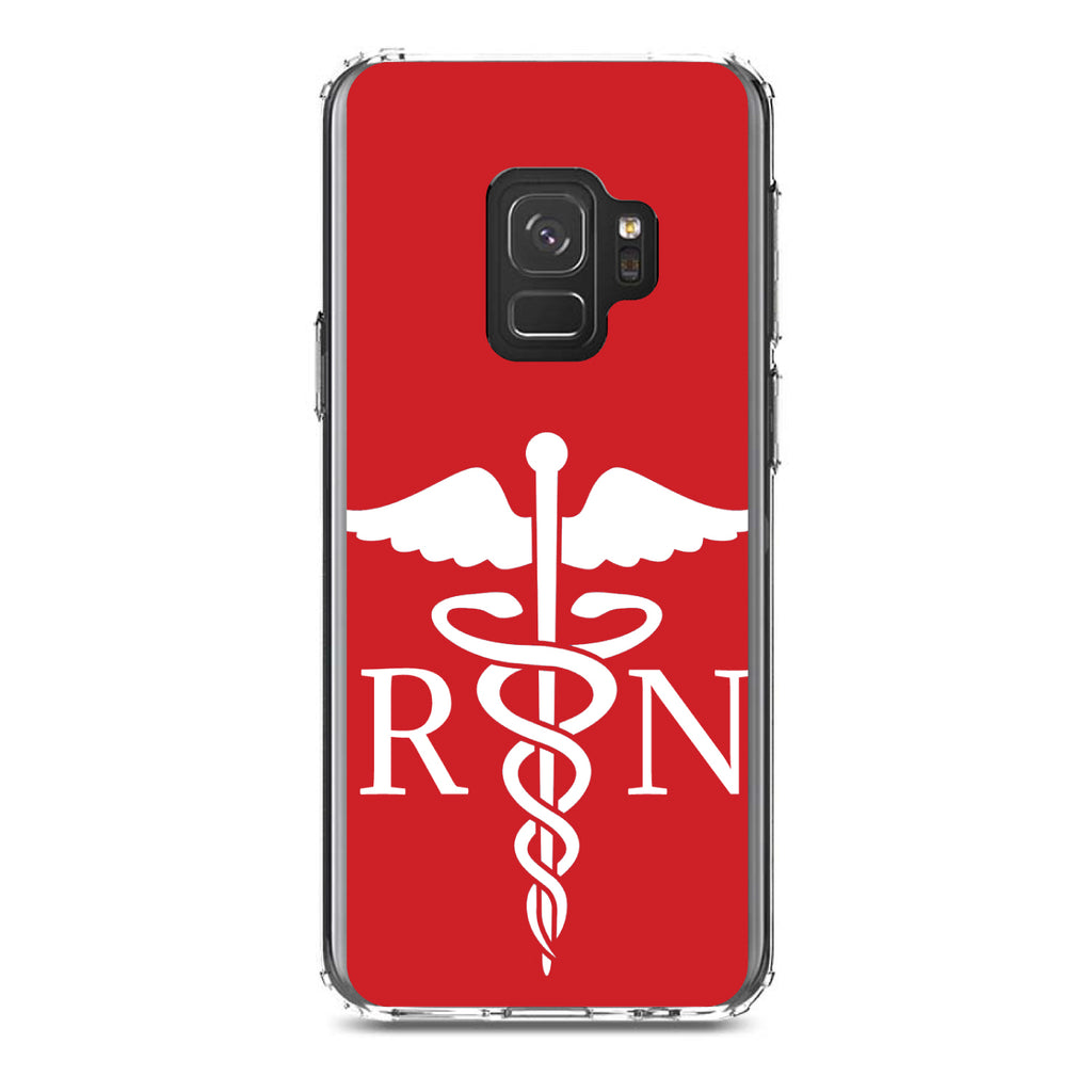 RN Registered Nurse Symbol Clear Shockproof iPhone Case, view 19