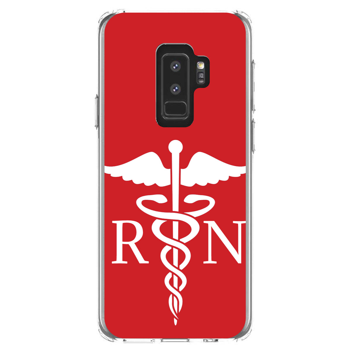 RN Registered Nurse Symbol Clear Shockproof iPhone Case, view 20