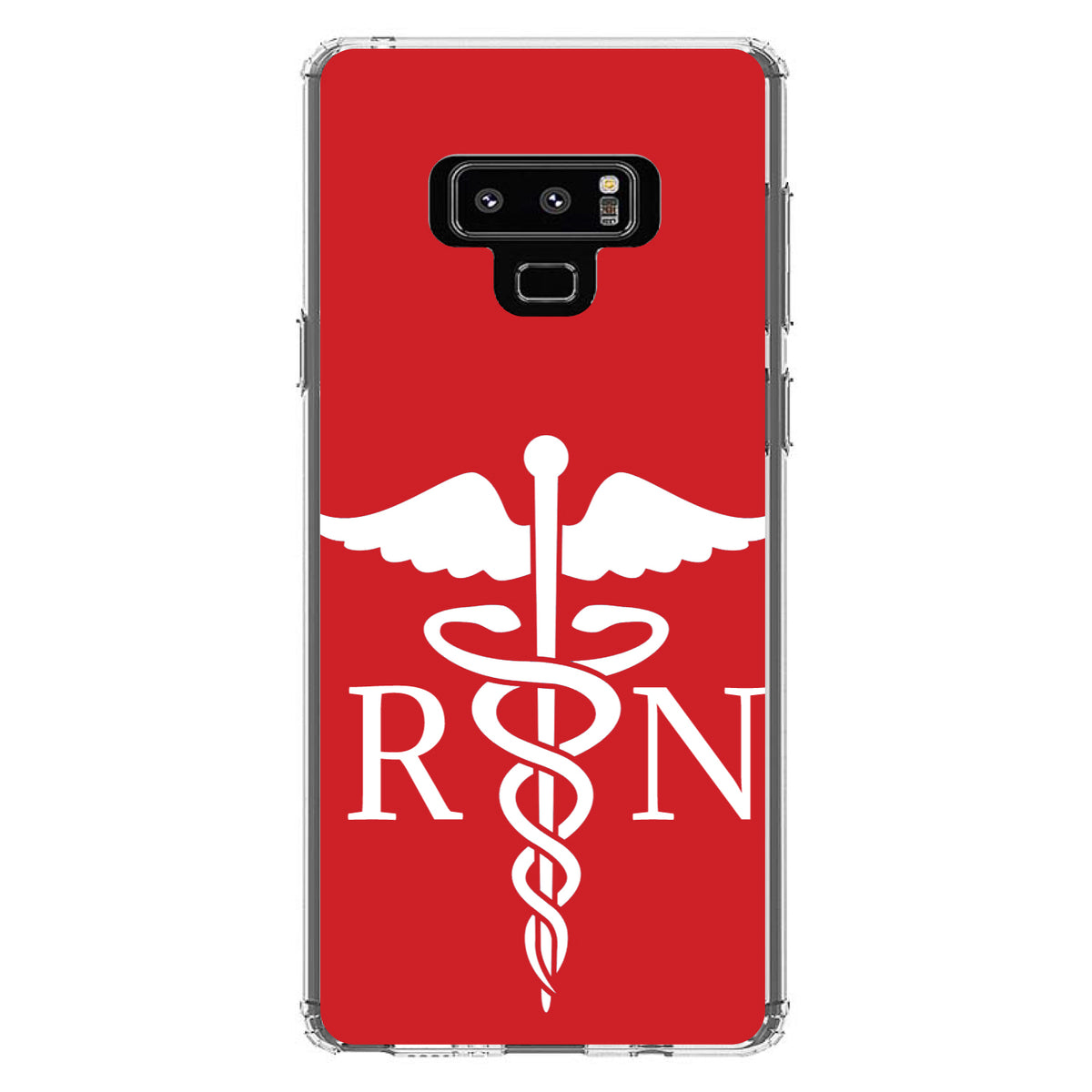RN Registered Nurse Symbol Clear Shockproof iPhone Case, view 11