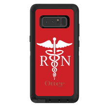 DistinctInk™ OtterBox Defender Series Case for Apple iPhone / Samsung Galaxy / Google Pixel - RN Registered Nurse Symbol