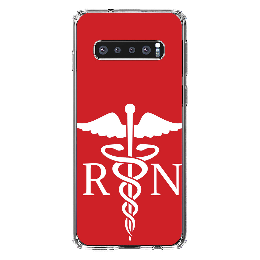 RN Registered Nurse Symbol Clear Shockproof iPhone Case, view 16