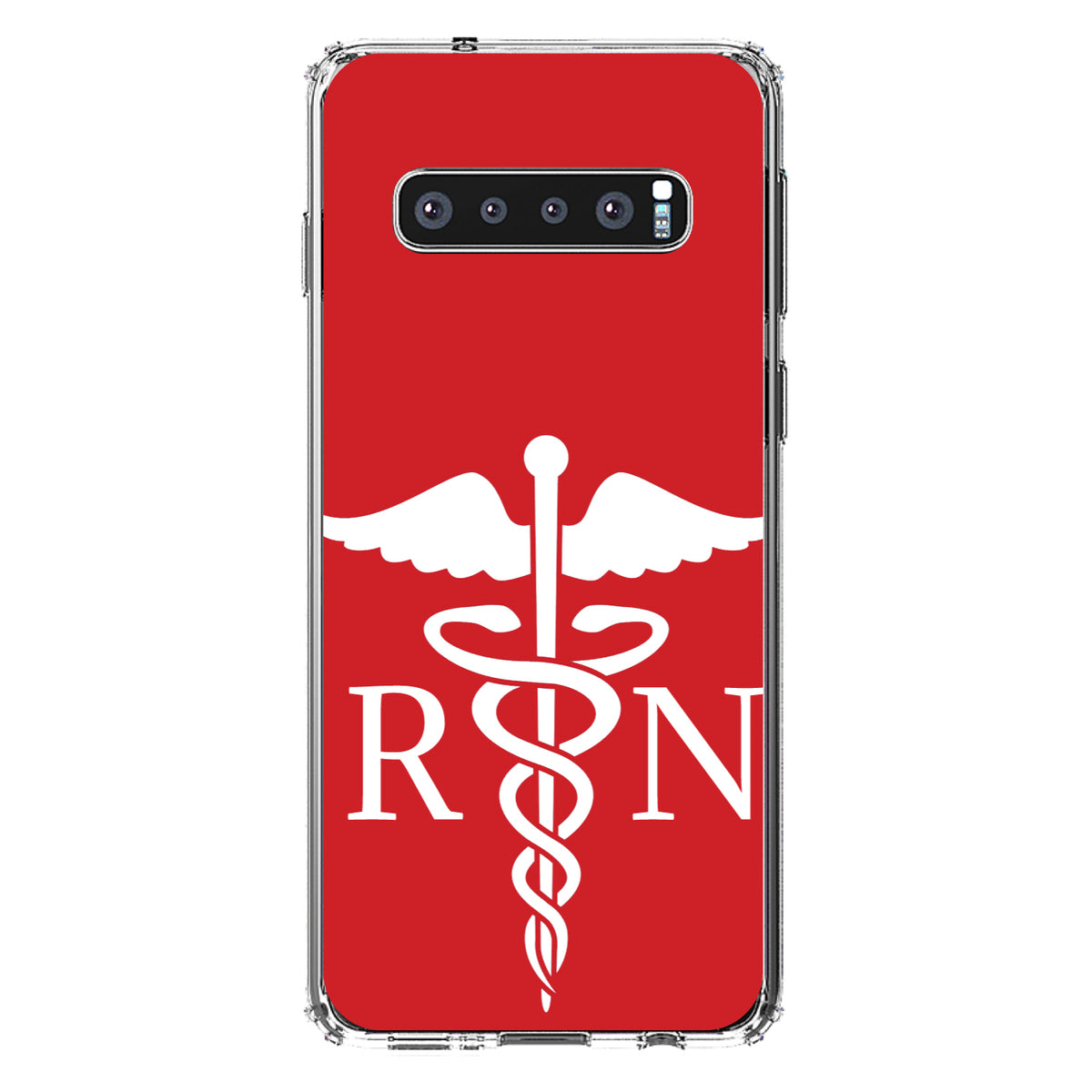 RN Registered Nurse Symbol Clear Shockproof iPhone Case, view 17