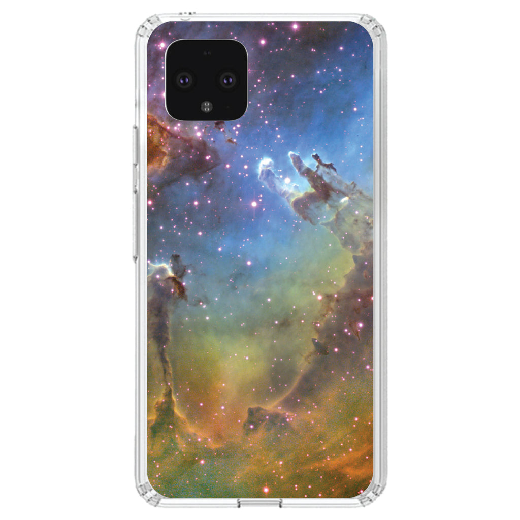 Eagle Nebula Orange Blue Clear Shockproof iPhone Case, view 23