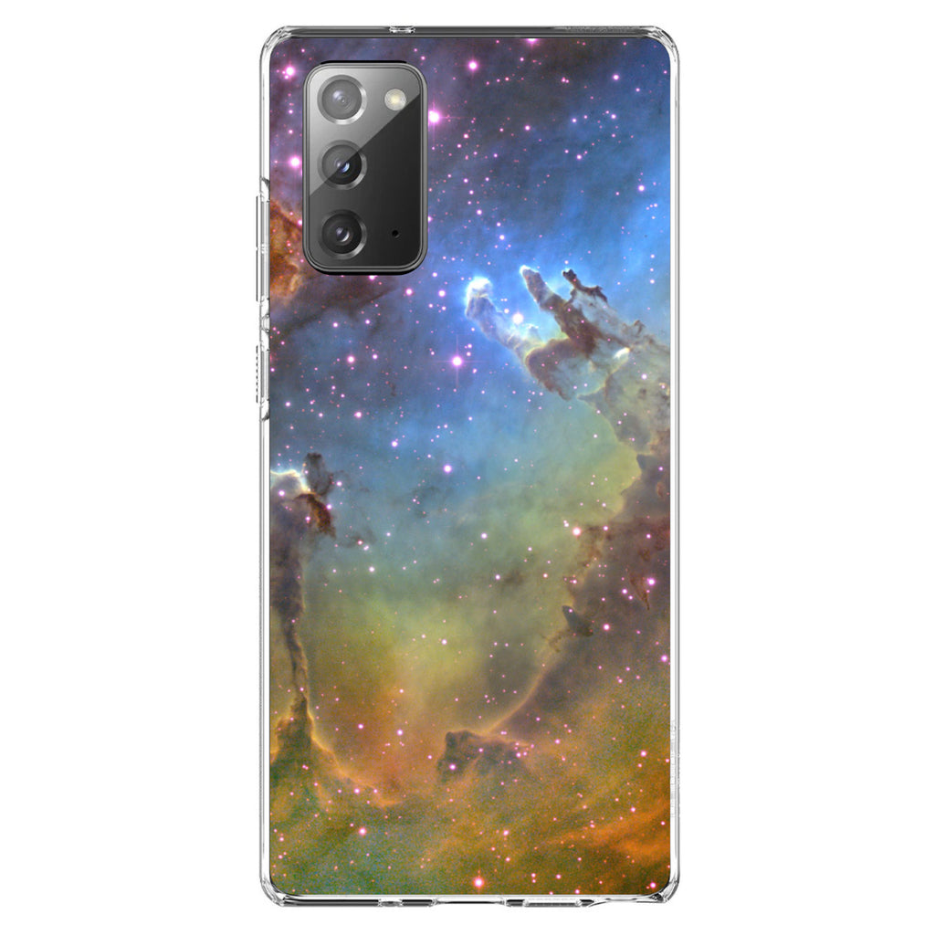 Eagle Nebula Orange Blue Clear Shockproof iPhone Case, view 8