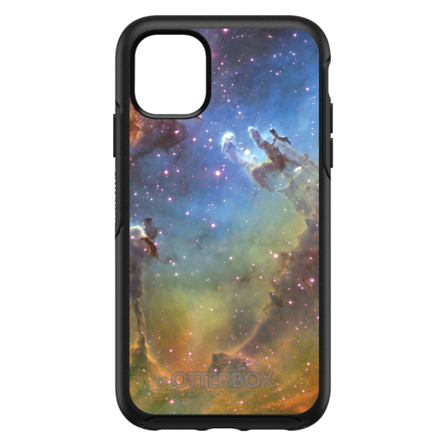 DistinctInk™ OtterBox Symmetry Series Case for Apple iPhone / Samsung Galaxy / Google Pixel - Eagle Nebula Orange Blue