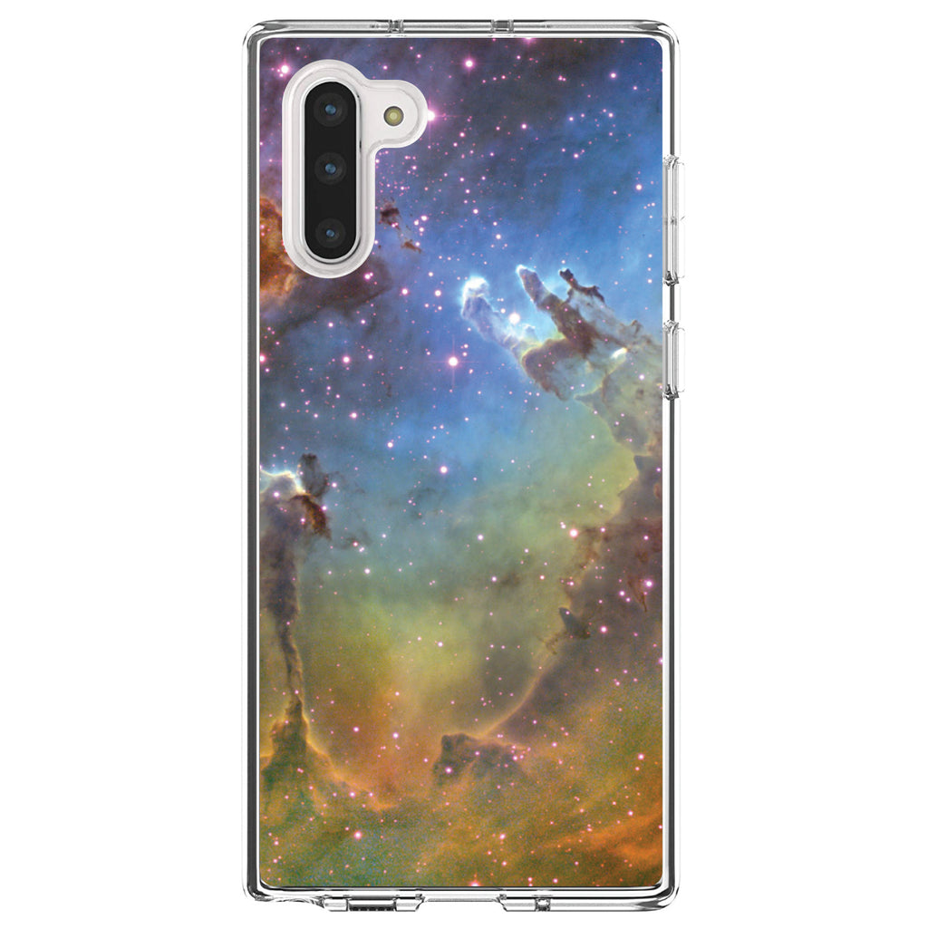 Eagle Nebula Orange Blue Clear Shockproof iPhone Case, view 9