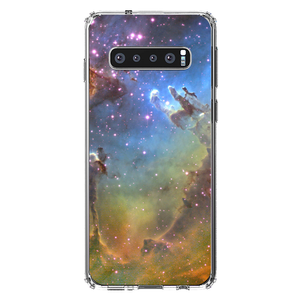 Eagle Nebula Orange Blue Clear Shockproof iPhone Case, view 17