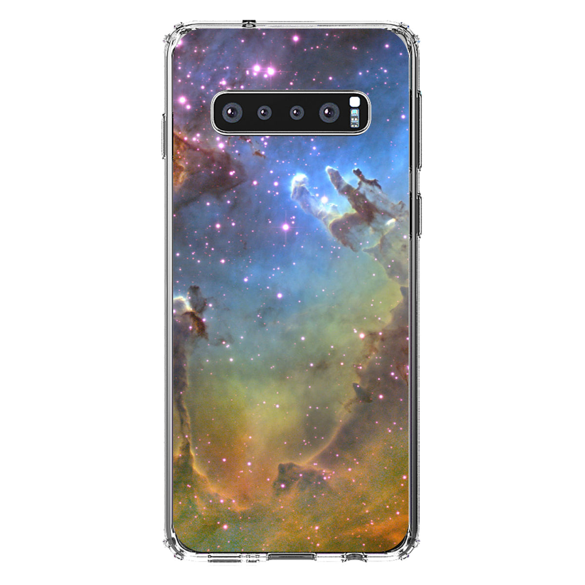 Eagle Nebula Orange Blue Clear Shockproof iPhone Case, view 16