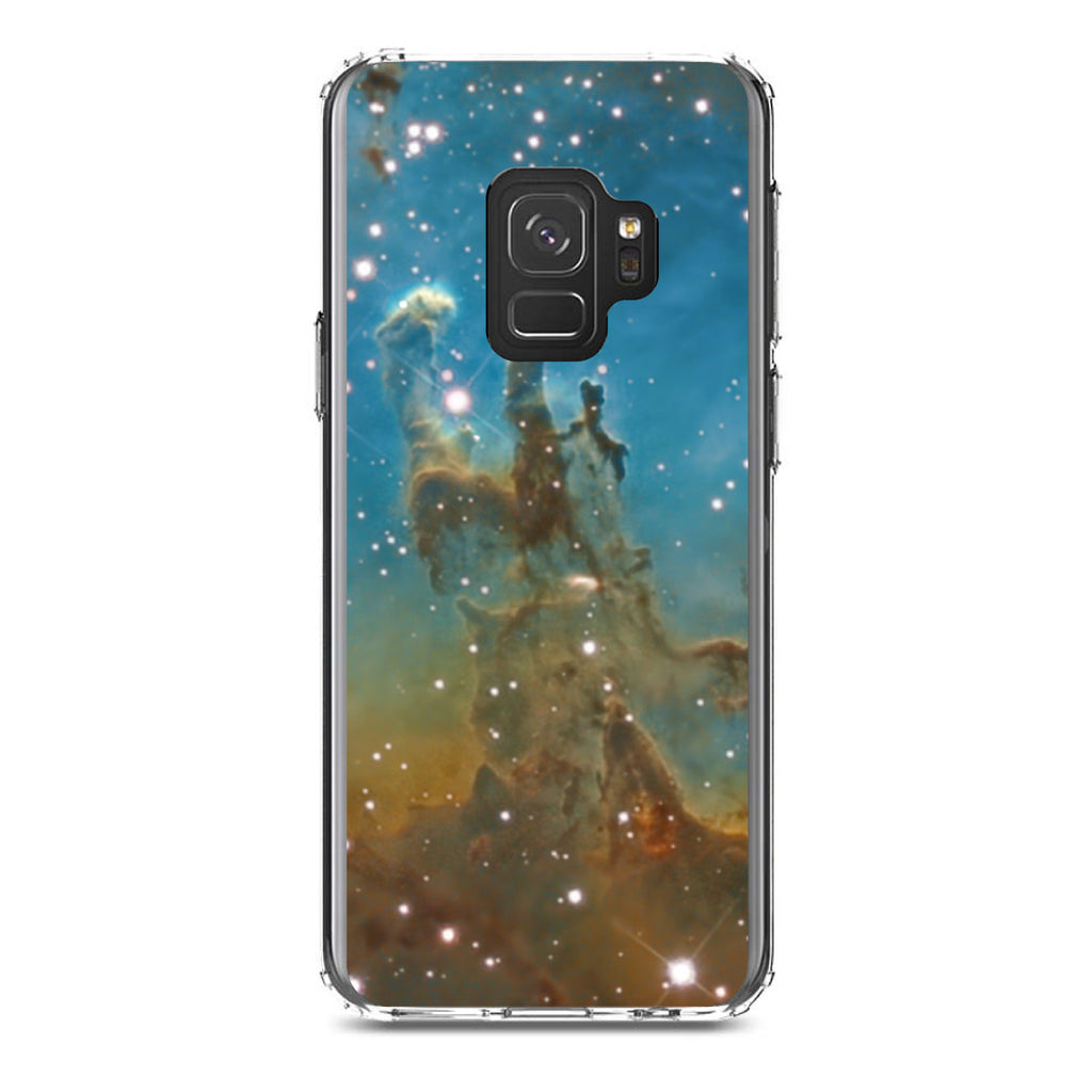 Eagle Nebula Blue Green Clear Shockproof iPhone Case, view 19