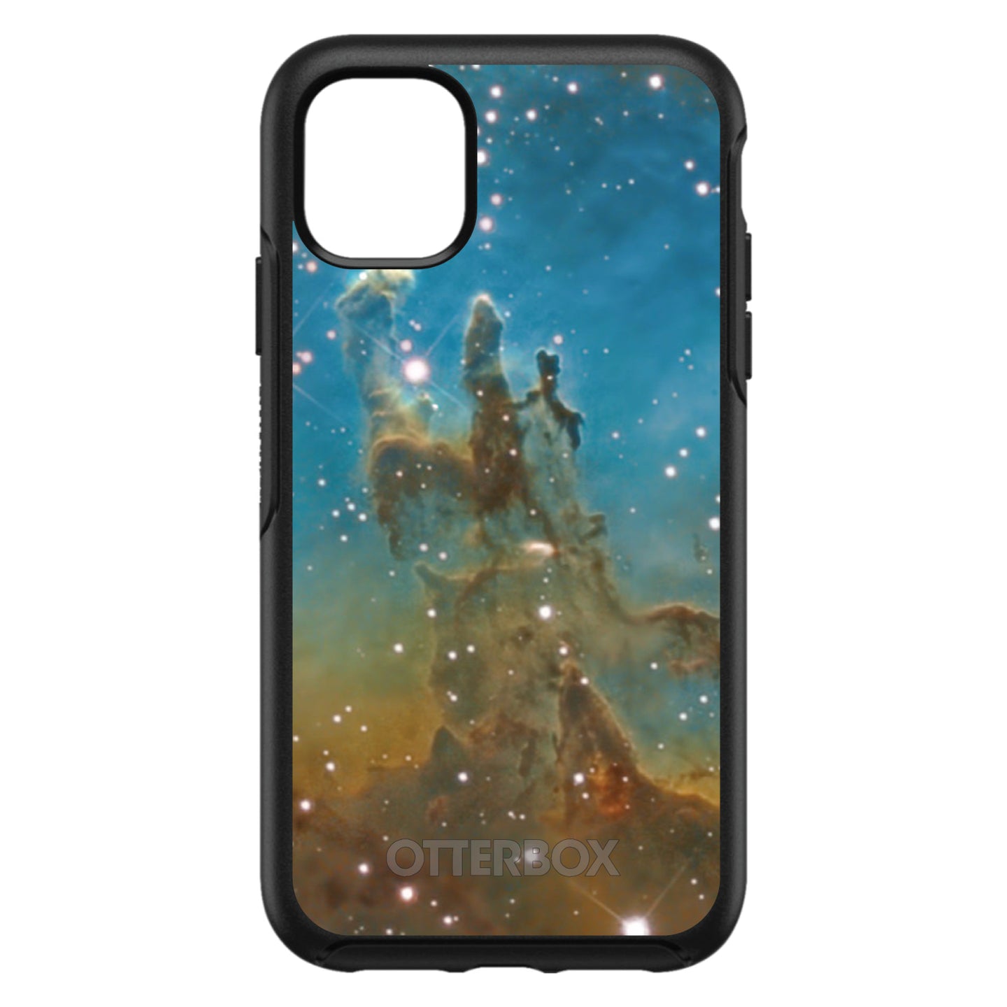 DistinctInk™ OtterBox Symmetry Series Case for Apple iPhone / Samsung Galaxy / Google Pixel - Eagle Nebula Blue Green