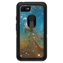 DistinctInk™ OtterBox Defender Series Case for Apple iPhone / Samsung Galaxy / Google Pixel - Eagle Nebula Blue Green