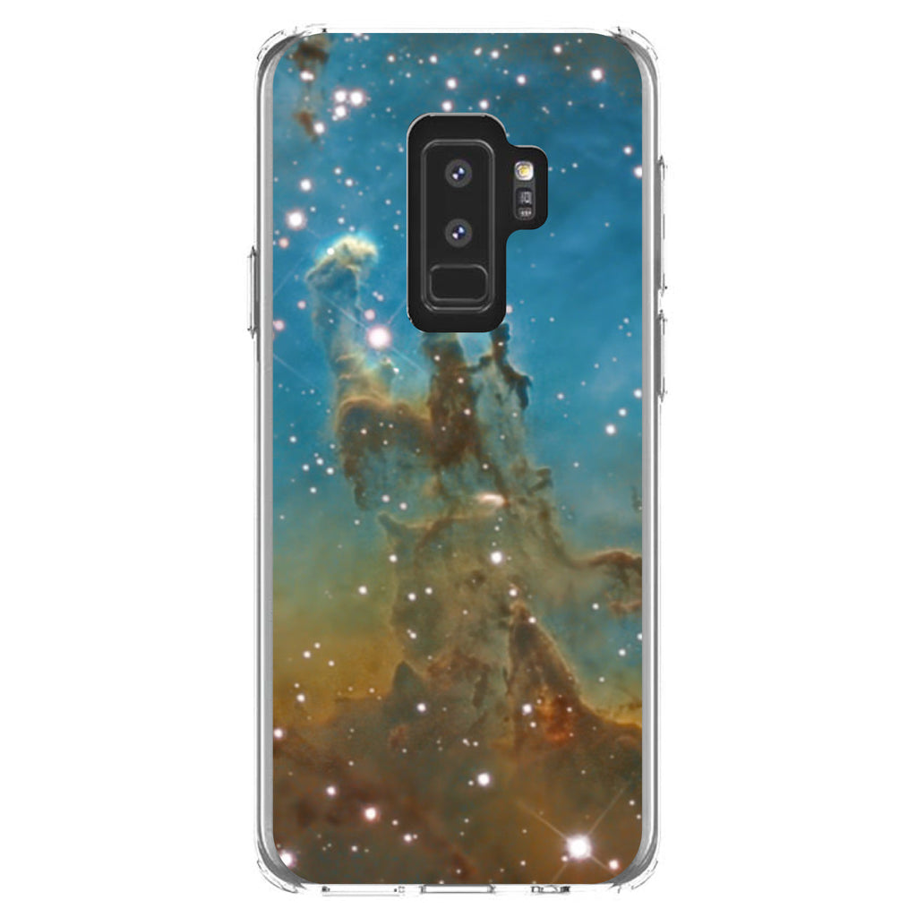 Eagle Nebula Blue Green Clear Shockproof iPhone Case, view 20