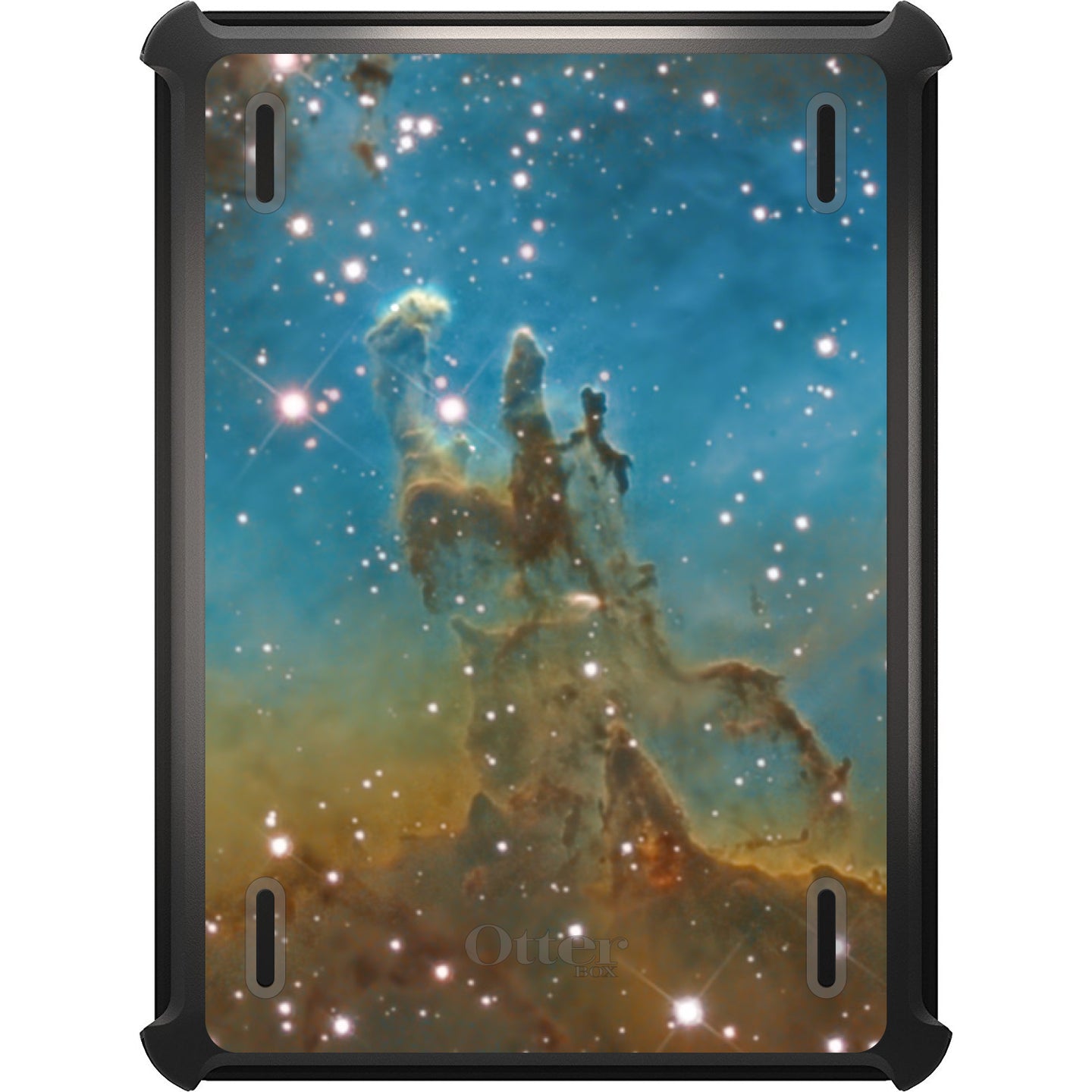DistinctInk™ OtterBox Defender Series Case for Apple iPad / iPad Pro / iPad Air / iPad Mini - Eagle Nebula Blue Green