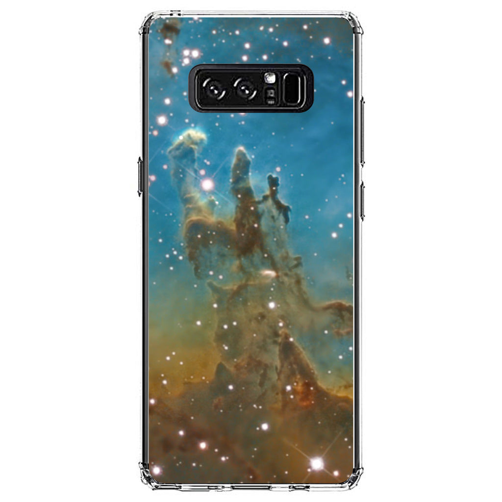 Eagle Nebula Blue Green Clear Shockproof iPhone Case, view 12