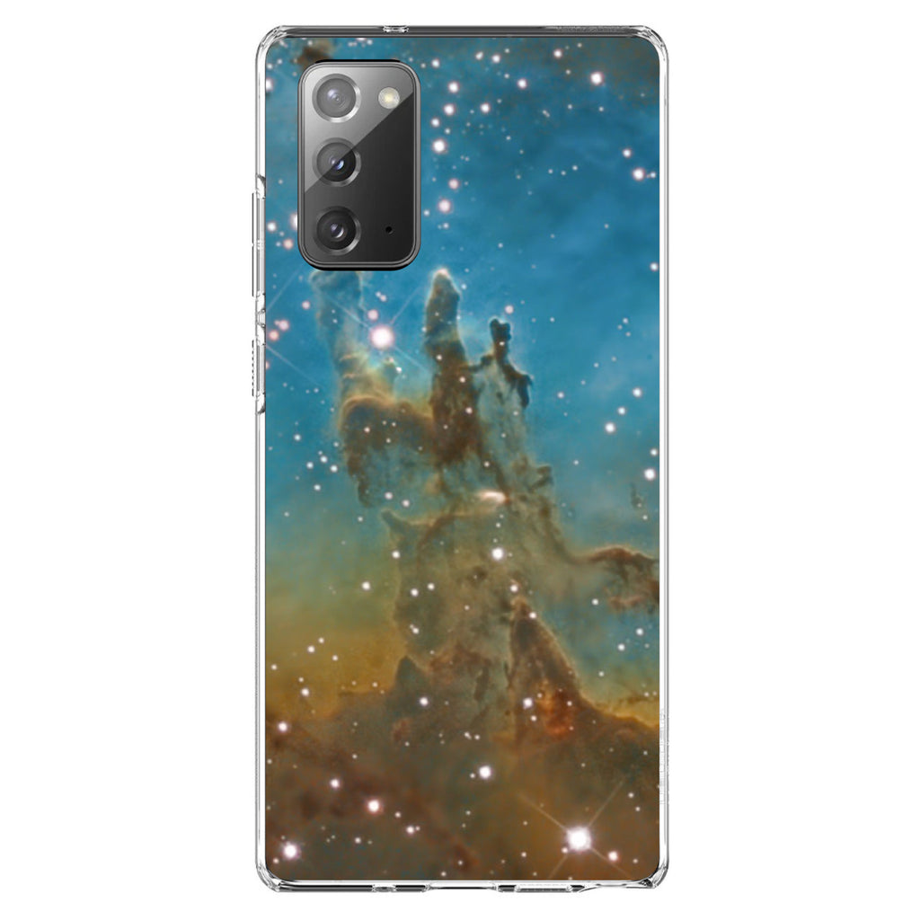 Eagle Nebula Blue Green Clear Shockproof iPhone Case, view 7